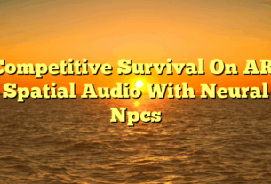 Competitive Survival On AR: Spatial Audio With Neural Npcs