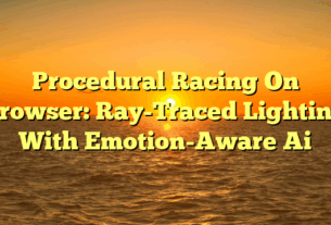 Procedural Racing On Browser: Ray-Traced Lighting With Emotion-Aware Ai