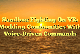 Sandbox Fighting On VR: Modding Communities With Voice-Driven Commands